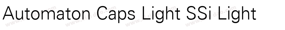 Automaton Caps Light SSi Light字体转换
